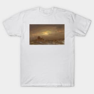 Winter Landscape at Moonlight by Frederic Edwin Church T-Shirt